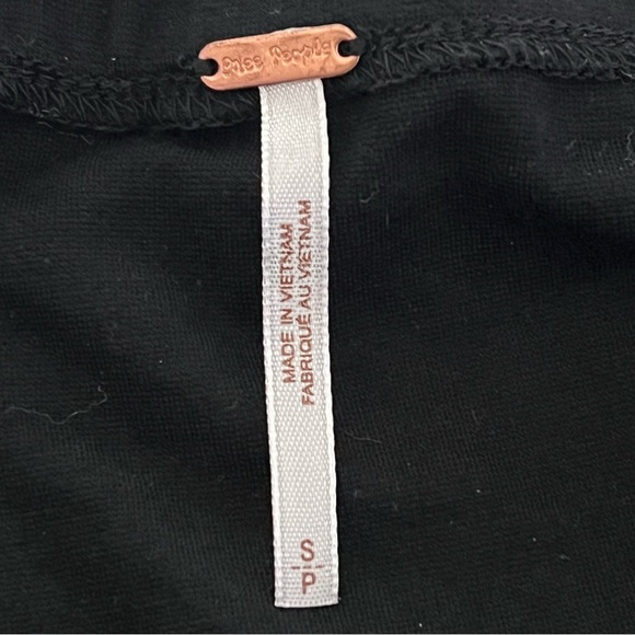 Free People Black Mambo Skater Mini Dress Size Small Off Shoulder - Picture 5 of 9